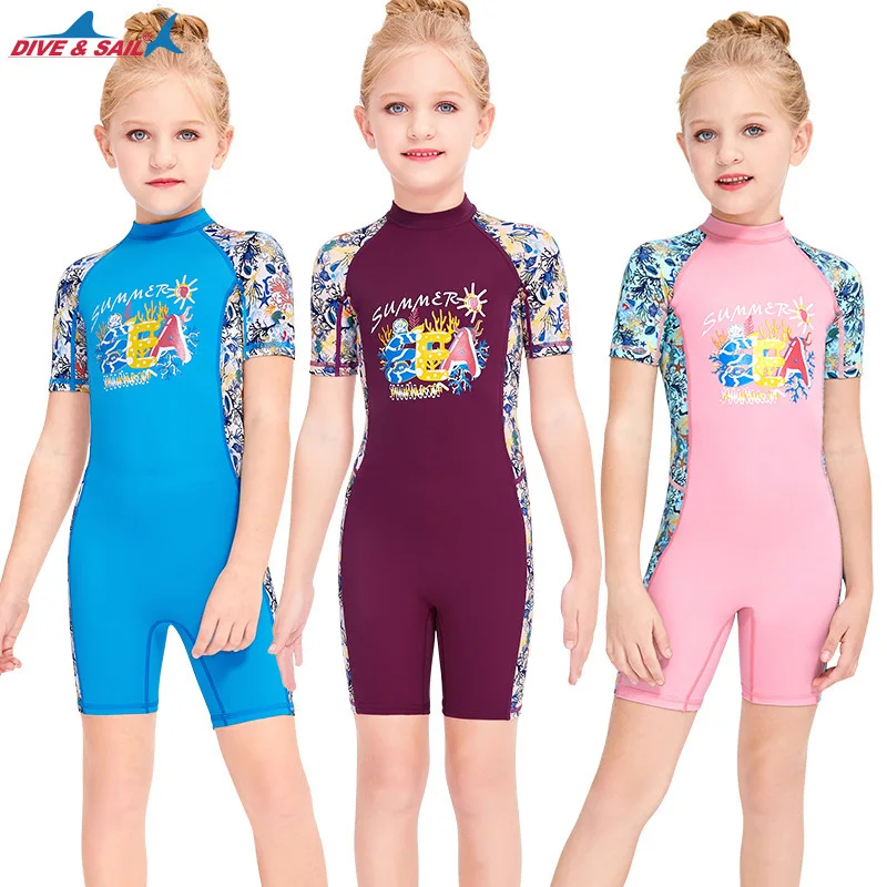 DIVE&SAIL Children's Swimsuit Girls' Sunscreen Quick Drying One Piece Short Sleeve Swimsuit Children's Hot Spring Swimsuit
DIVE&SAIL Children's Swimsuit Girls' Sunscreen Quick Drying One Piece Short Sleeve Swimsuit Children's Hot Spring Swimsuit