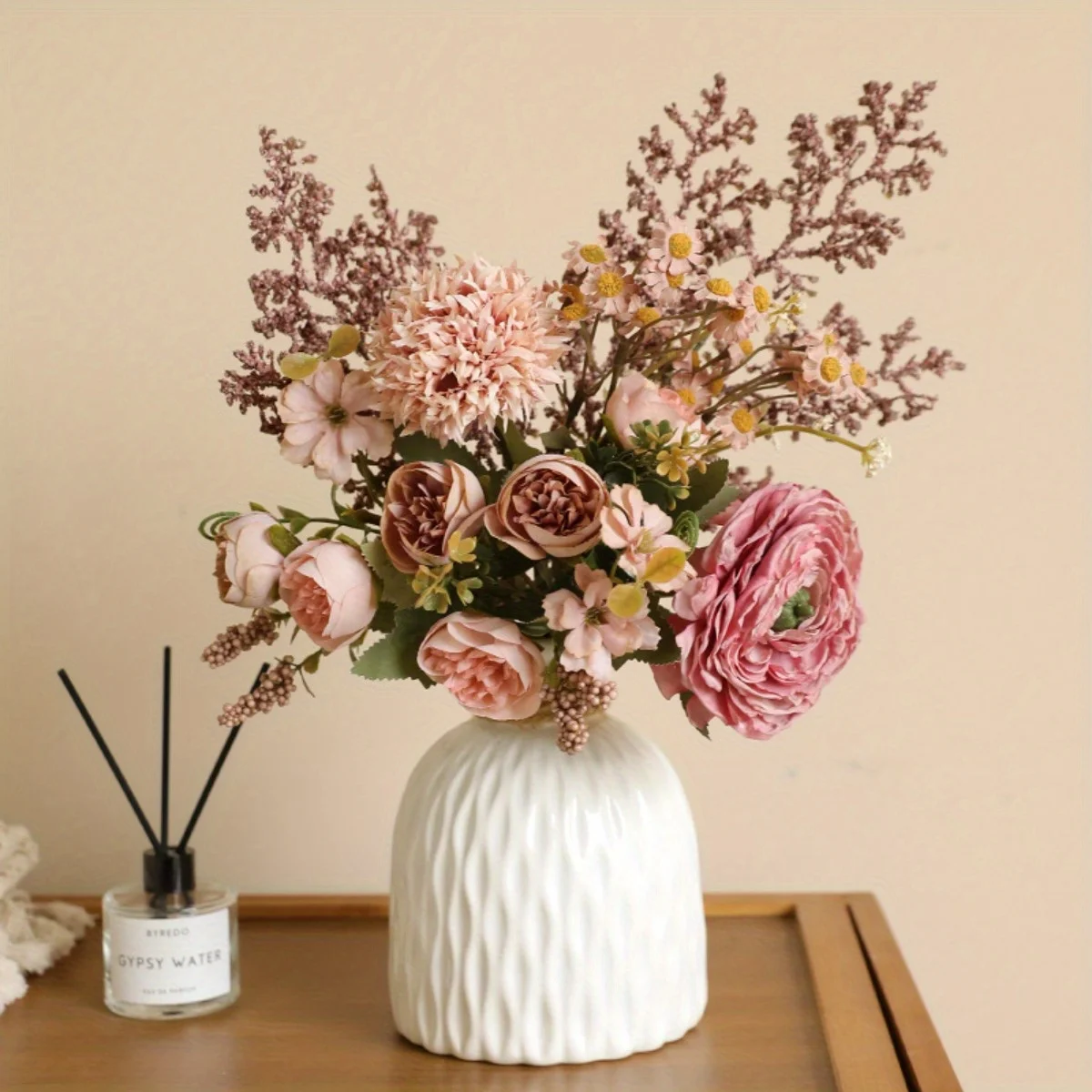 Artificial Flowers Bouquet, 16.14in Ranunculus Peony Bouquet Spring Decoration for Wedding Bridal Bouquet Home Table
Artificial Flowers Bouquet, 16.14in Ranunculus Peony Bouquet Spring Decoration for Wedding Bridal Bouquet Home Table