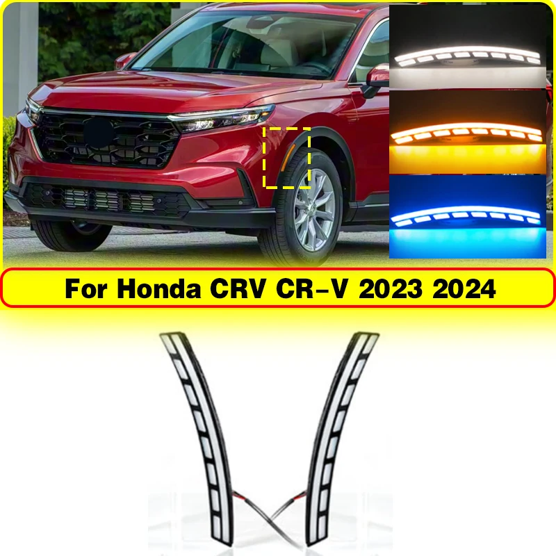 LED Side Marker For Honda CRV CR-V 2023 2024 Car Wheel Arch Eyebrow Light Front Fender Driving Turn Signal White Yellow Blue 12V
LED Side Marker For Honda CRV CR-V 2023 2024 Car Wheel Arch Eyebrow Light Front Fender Driving Turn Signal White Yellow Blue 12V