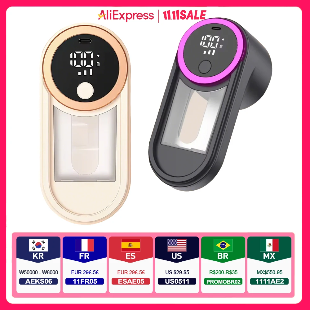 3 Speeds Fabric Clothes Shaver Pill Lint Remover Rechargeable LED Display Hairball Trimmer Fuzz Remover for Clothes Sweater
3 Speeds Fabric Clothes Shaver Pill Lint Remover Rechargeable LED Display Hairball Trimmer Fuzz Remover for Clothes Sweater