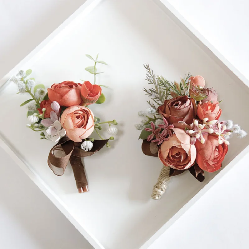 Boutonniere And Wrist Corsag Vintage Imitation Dry Flower Business Celebration Breast Flower Hand Flower Wedding Supplies 269
Boutonniere And Wrist Corsag Vintage Imitation Dry Flower Business Celebration Breast Flower Hand Flower Wedding Supplies 269