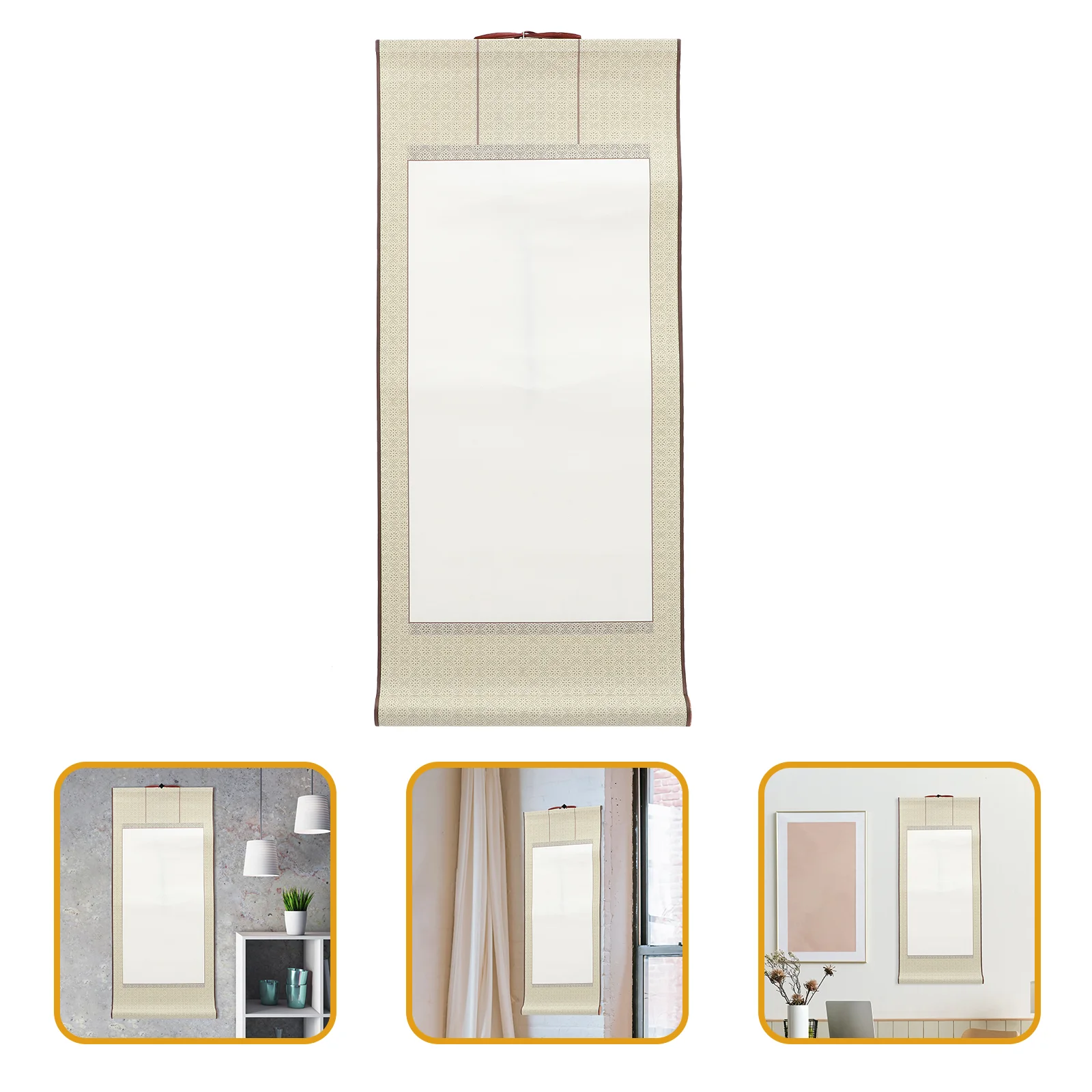 2 Pcs Blank Scroll Calligraphy and Painting Framed Mini Book Hanging Supply Drawing Scrolls Paper Wall Chinese
2 Pcs Blank Scroll Calligraphy and Painting Framed Mini Book Hanging Supply Drawing Scrolls Paper Wall Chinese