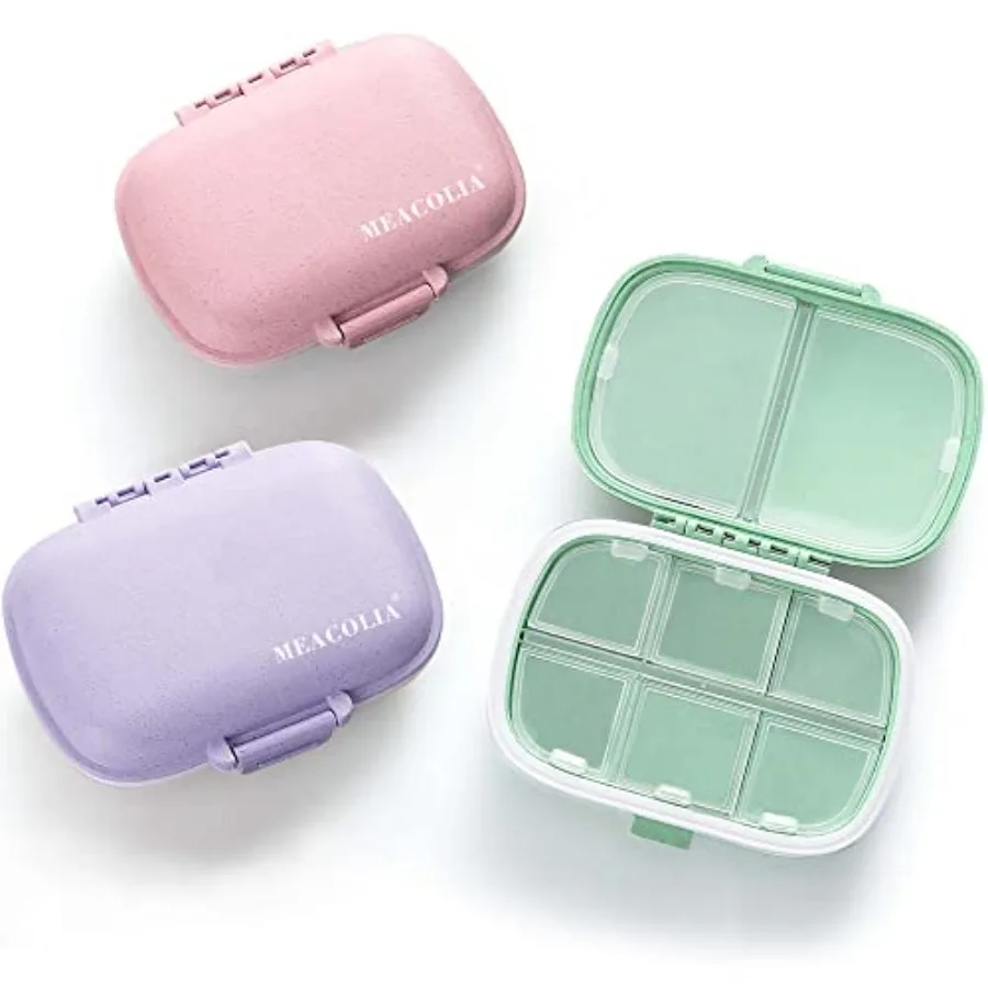 3 Pack Travel Pill Organizer - 8 Compartments Portable Pill Purse, Moisture-Proof Daily Medicine tamin Container, Pill older Tr
3 Pack Travel Pill Organizer - 8 Compartments Portable Pill Purse, Moisture-Proof Daily Medicine tamin Container, Pill older Tr