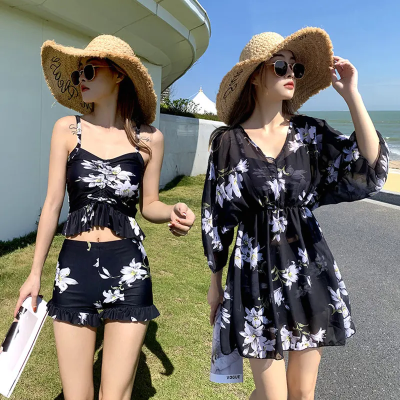 Plus Size 3pcs Swimwear Woman 2025 Bikini Set Spring Summer Beach Sun Protection Suit for Women Gift - Casual Floral Print
Plus Size 3pcs Swimwear Woman 2025 Bikini Set Spring Summer Beach Sun Protection Suit for Women Gift - Casual Floral Print