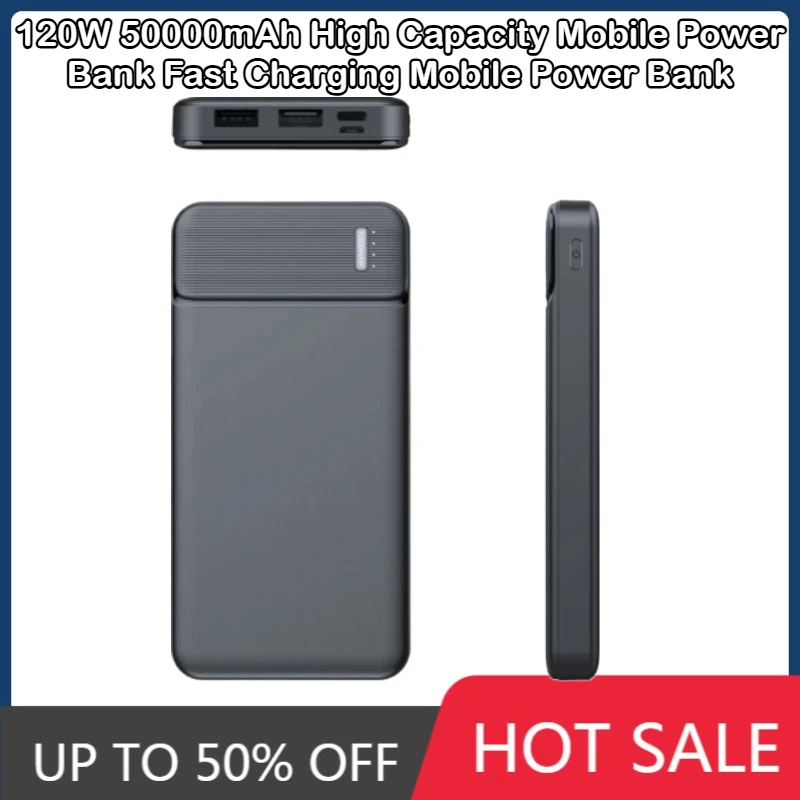 120 Вт, 50000 мАч, внешний аккумулятор высокой емкости, внешний аккумулятор для быстрой зарядки, подходит для iPhone, Samsung, Xiaomi
120 Вт, 50000 мАч, внешний аккумулятор высокой емкости, внешний аккумулятор для быстрой зарядки, подходит для iPhone, Samsung, Xiaomi