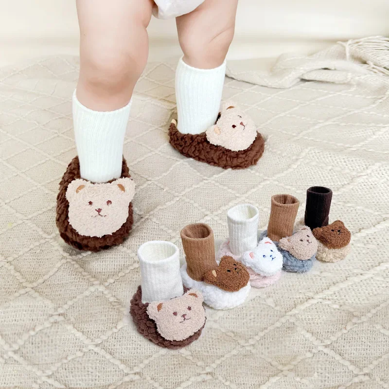 1 Pair New Cute Cartoon Calf Sock for Infant Baby Boy Girl Autumn Winter Thicken Plush Warm Newborn Sock Soft Sole Baby Clothes
1 Pair New Cute Cartoon Calf Sock for Infant Baby Boy Girl Autumn Winter Thicken Plush Warm Newborn Sock Soft Sole Baby Clothes