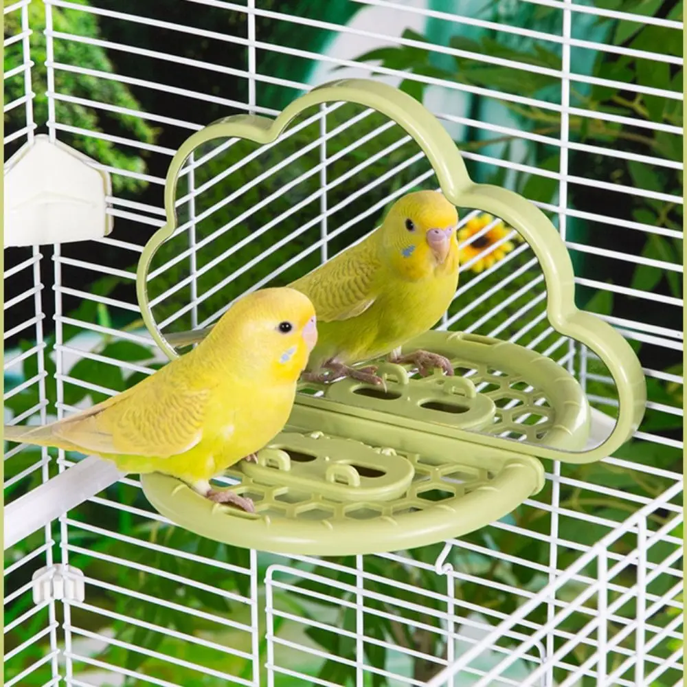 Clouds Shape Bird Mirror With Perch Sturdy with Feeding Box Bird Perch Stand Save Space Parrots Feeders for Bird Cage
Clouds Shape Bird Mirror With Perch Sturdy with Feeding Box Bird Perch Stand Save Space Parrots Feeders for Bird Cage