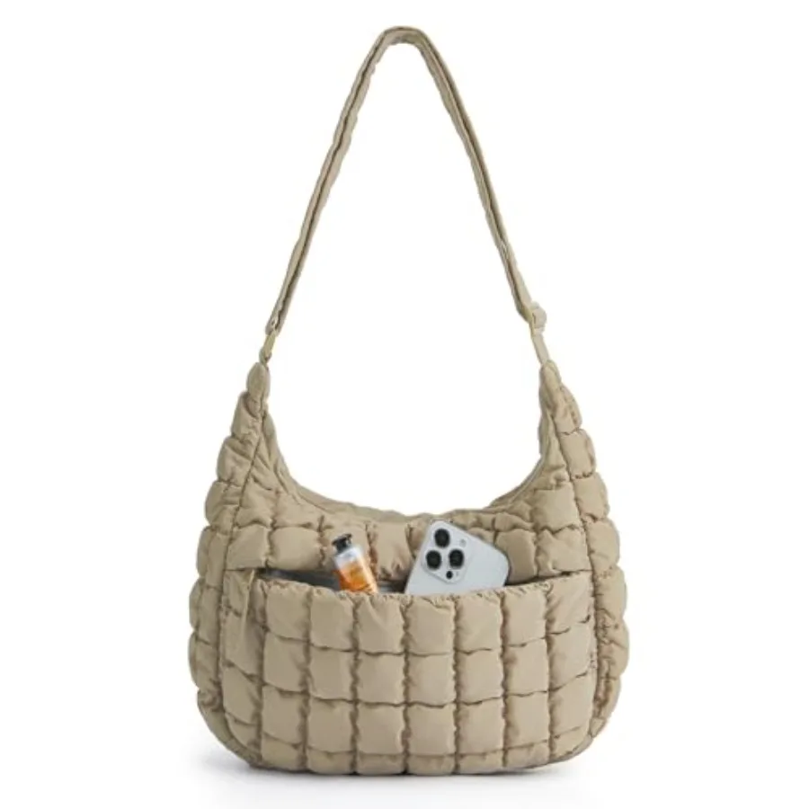 Quilted Crossbody Bag for Women, Lightweight Puffer Purse for Travel, Daily Use and Work
Quilted Crossbody Bag for Women, Lightweight Puffer Purse for Travel, Daily Use and Work