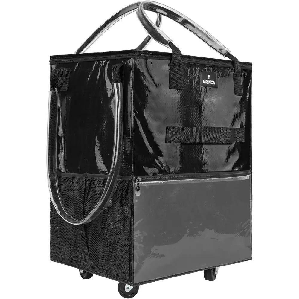 Rolling Tote Bag with 70L Capacity, 6 Pockets, Zippered Top, and 3-Way Handles for Shopping, Camping, and Travel
Rolling Tote Bag with 70L Capacity, 6 Pockets, Zippered Top, and 3-Way Handles for Shopping, Camping, and Travel