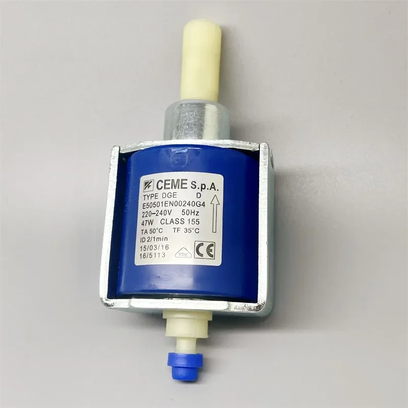 Coffee Machine Water Pump New Italian CEME Electromagnetic Pump E505 220-240V 50Hz 47W Espresso Machine WaterPump DGE 630cc/min
Coffee Machine Water Pump New Italian CEME Electromagnetic Pump E505 220-240V 50Hz 47W Espresso Machine WaterPump DGE 630cc/min