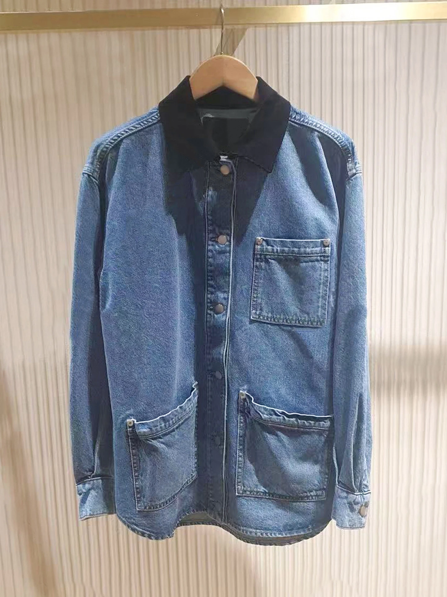 Faionable Vintage Design Women's Denim Jaet Collared Outerwear M Home Nan You High End Autumn Collection AL6229 
Faionable Vintage Design Women's Denim Jaet Collared Outerwear M Home Nan You High End Autumn Collection AL6229