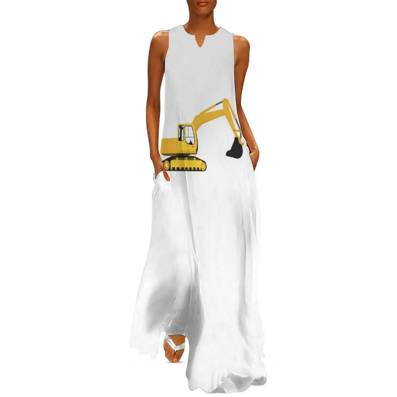 Excavator Construction Truck Long Dress summer dress korean women womans clothing
Excavator Construction Truck Long Dress summer dress korean women womans clothing