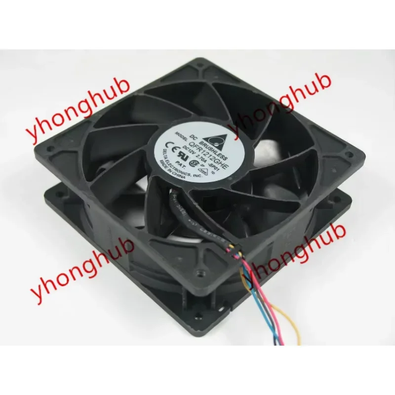 Delta Electronics QFR1212GHE SP01 DC 12V 2.70A 120x120x38mm Server Cooling Fan
Delta Electronics QFR1212GHE SP01 DC 12V 2.70A 120x120x38mm Server Cooling Fan