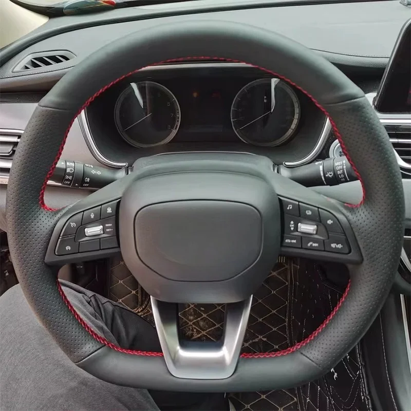 Braid Car Steering Wheel Cover Wrap Hand Sewing Comfortable Genuine Leather For Changan UNI-T Stitch Black Leather Sport
Braid Car Steering Wheel Cover Wrap Hand Sewing Comfortable Genuine Leather For Changan UNI-T Stitch Black Leather Sport