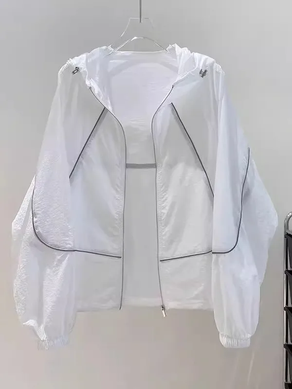 Women's Summer Lightweight Loose Breathable Sun Protection Clothing Faionable Outerwear Casual Long Sve Zipper Hoodie
Women's Summer Lightweight Loose Breathable Sun Protection Clothing Faionable Outerwear Casual Long Sve Zipper Hoodie