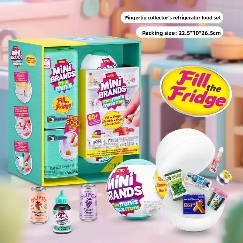 Mini Brands Fill The Fridge Blind Box Miniature Food Collectible Toys Mini Refrigerator Playset Kids Birthday Gift
Mini Brands Fill The Fridge Blind Box Miniature Food Collectible Toys Mini Refrigerator Playset Kids Birthday Gift