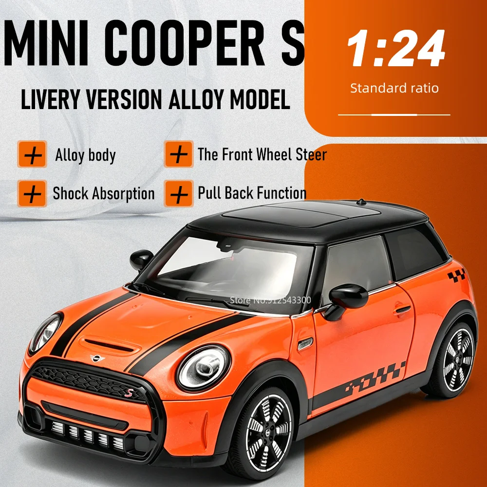 1:24 Scale Mini Cooper S Floral Flag Version Car Model Toy Doors Opened Pull Back Models Front Wheel Steer Vehicle for Fans
1:24 Scale Mini Cooper S Floral Flag Version Car Model Toy Doors Opened Pull Back Models Front Wheel Steer Vehicle for Fans