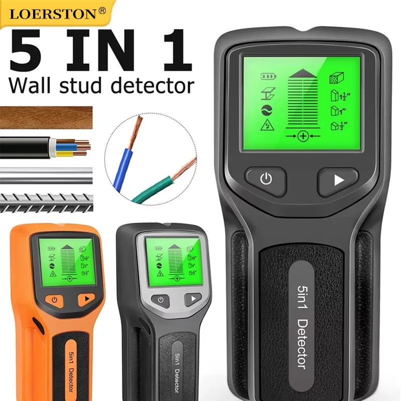 5 In 1 Professional Wall Stud Finder Metal Detector Wires Depth Tracker Wood AC Wire Cable Electric Wall Scanner
5 In 1 Professional Wall Stud Finder Metal Detector Wires Depth Tracker Wood AC Wire Cable Electric Wall Scanner