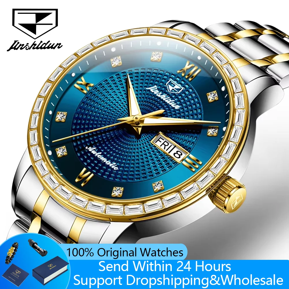 JSDUN 8959 Man Watch Classic Diamond Scale Mechanical Watch For Men Top Brand Week Date Display Luxury Wristwatch Waterproof
JSDUN 8959 Man Watch Classic Diamond Scale Mechanical Watch For Men Top Brand Week Date Display Luxury Wristwatch Waterproof