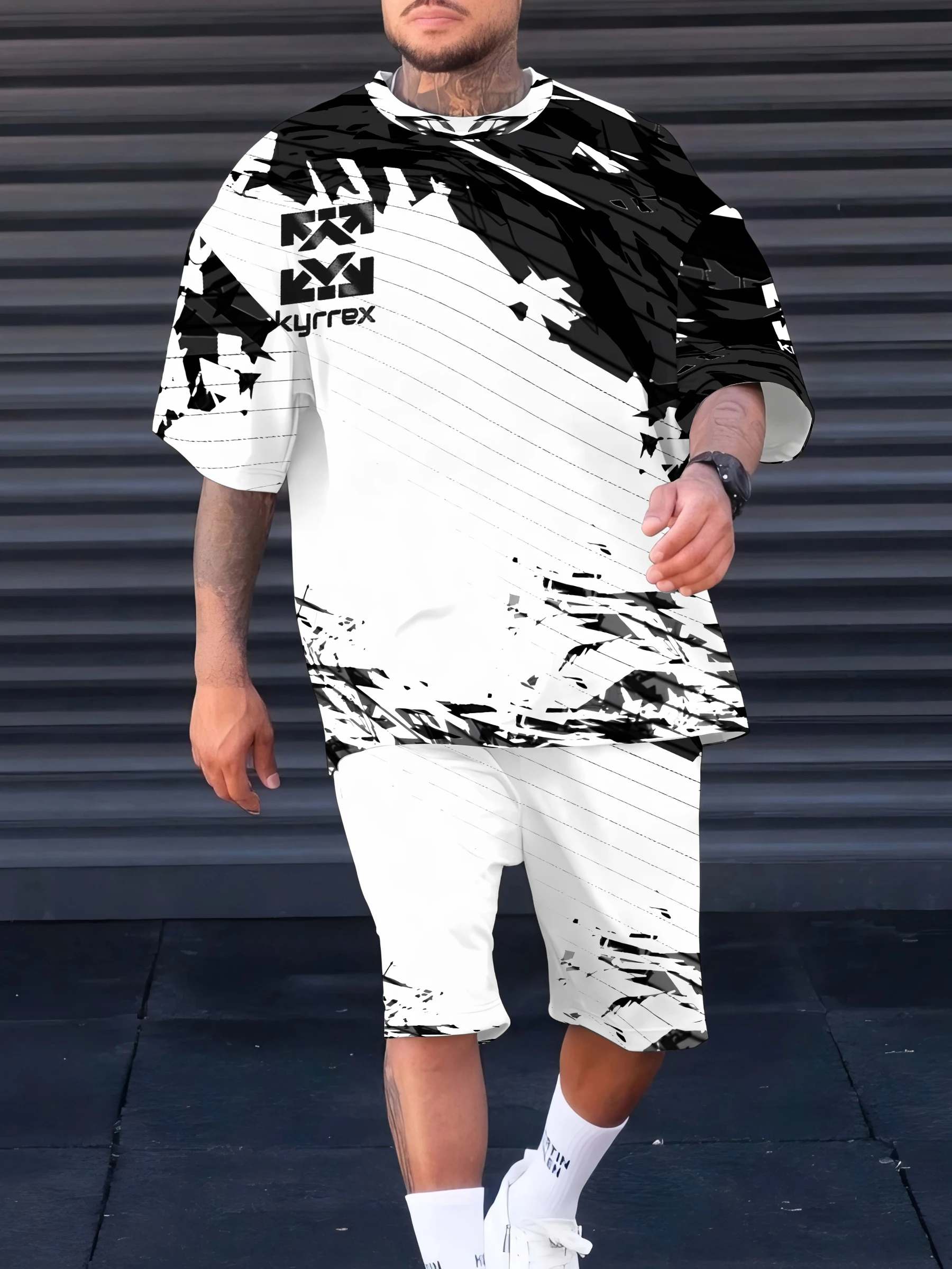 Summer 2025 new men's suit 3D printed casual and fashionable outdoor men's wear
Summer 2025 new men's suit 3D printed casual and fashionable outdoor men's wear