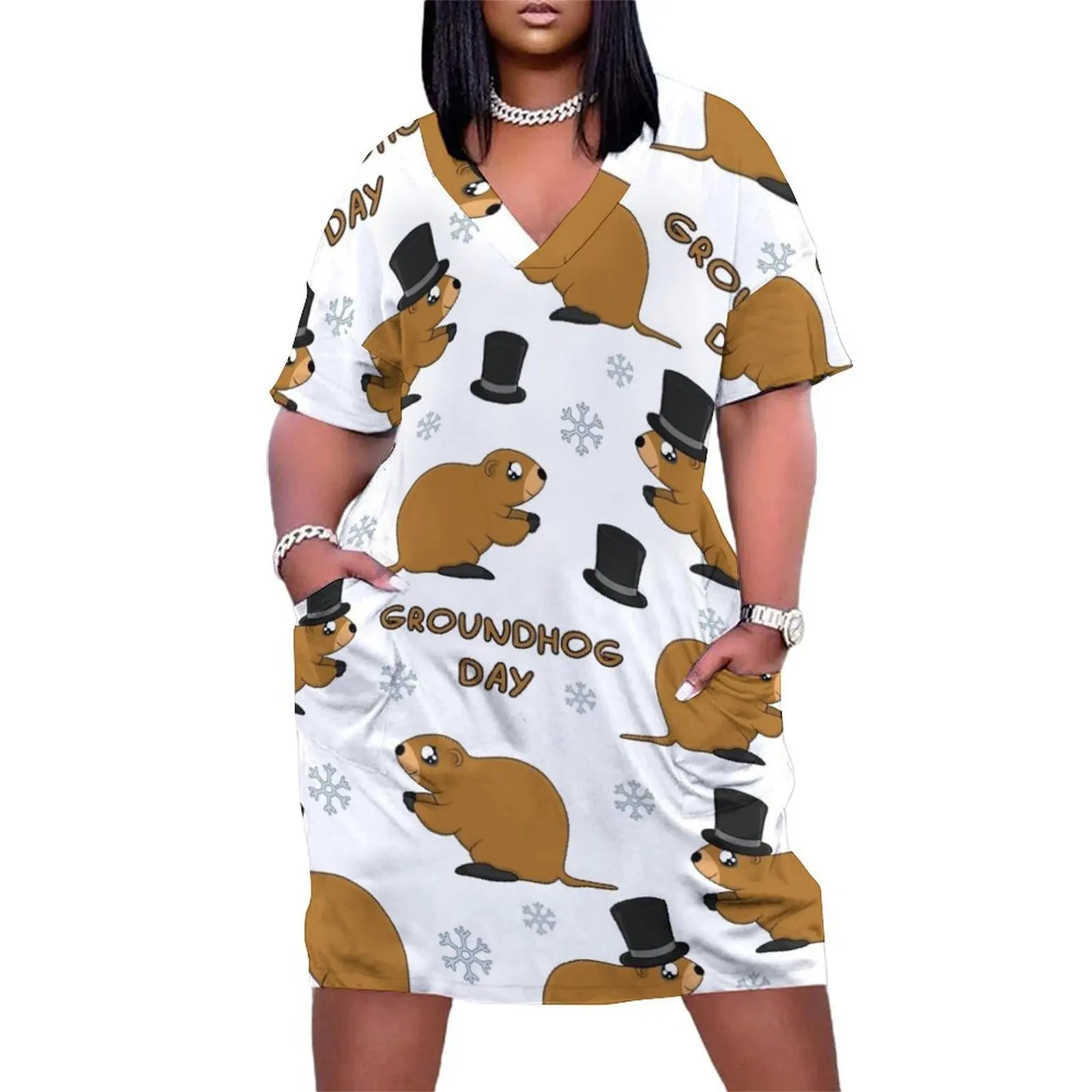 Groundhog day pattern Loose Pocket Dress long dress women dresses for prom Woman clothes dresses korean style
Groundhog day pattern Loose Pocket Dress long dress women dresses for prom Woman clothes dresses korean style