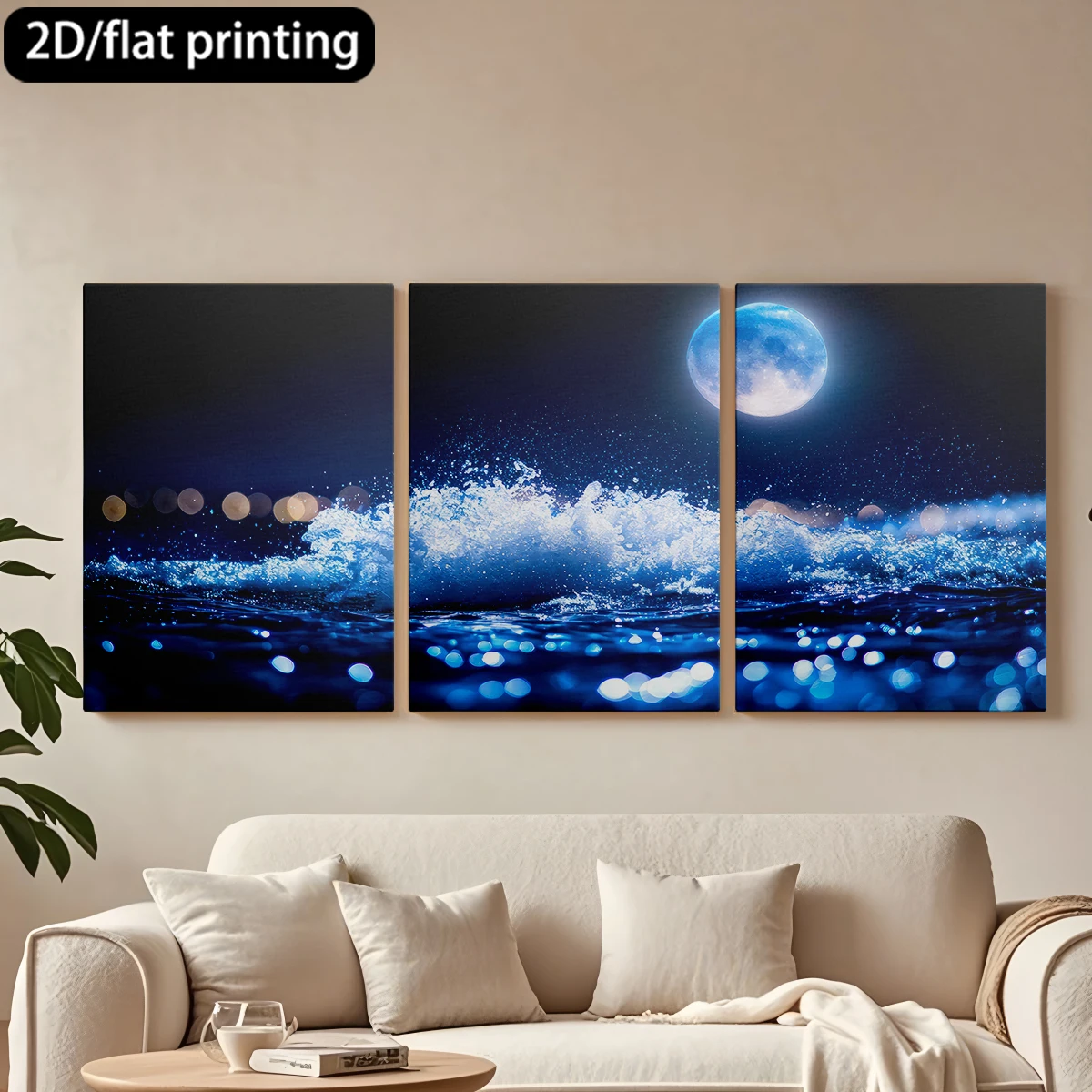 3pc wooden frame canvas decorative paintingMoonlit waves, captivating night ocean.Corridor bedroom decoration
3pc wooden frame canvas decorative paintingMoonlit waves, captivating night ocean.Corridor bedroom decoration