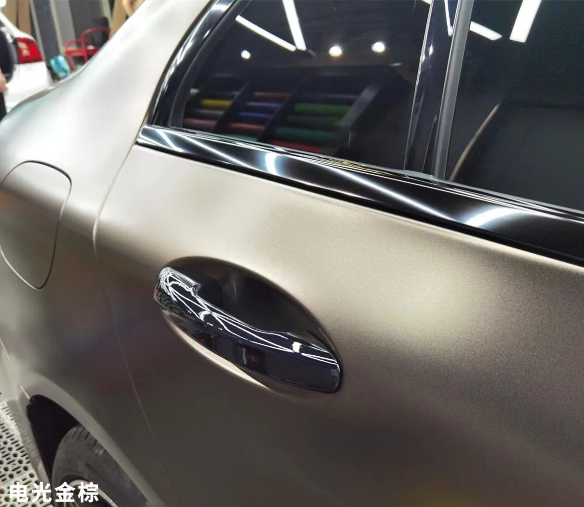 1.52*18m air Free Bubbles PVC Electro Optic Matte Metallic Brown Vinyl Wrap
1.52*18m air Free Bubbles PVC Electro Optic Matte Metallic Brown Vinyl Wrap