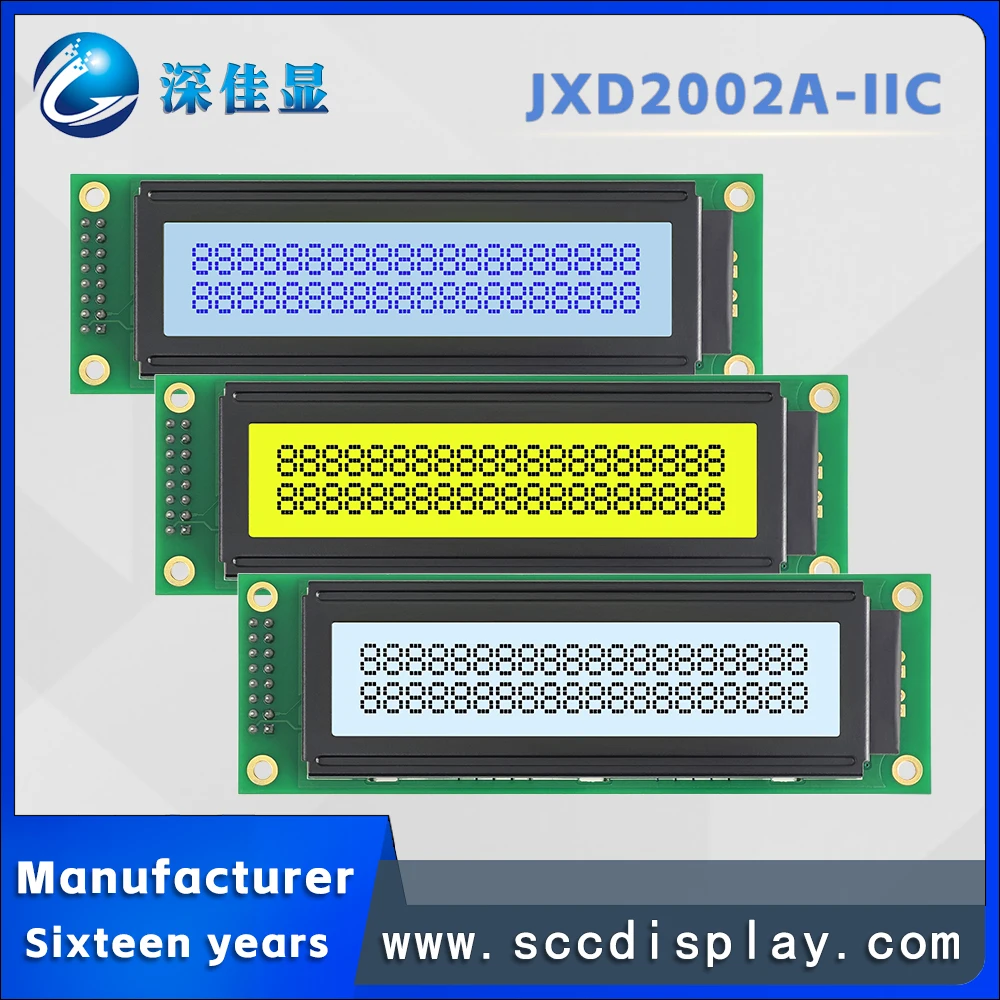 Good product LCD 20*2 character dot matrix screen JXD2002A-IIC IIC/I2C Industrial long strip with backlight LCM display module
Good product LCD 20*2 character dot matrix screen JXD2002A-IIC IIC/I2C Industrial long strip with backlight LCM display module