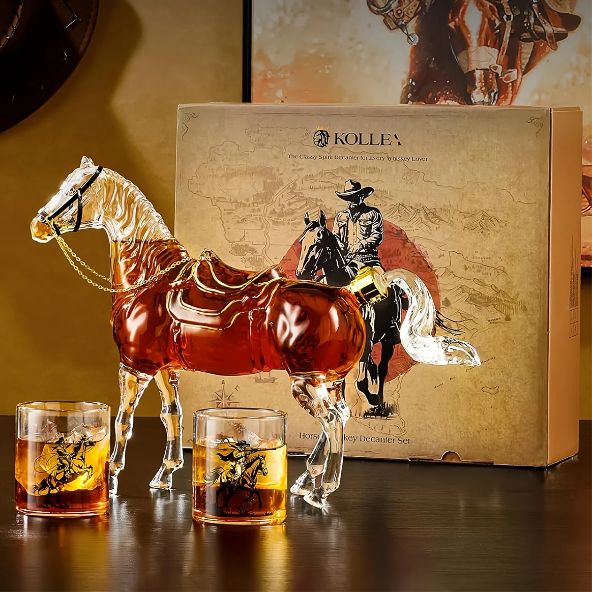 Father'S Day Mother'S Day Birthday Gifts For Men Dad, Kollea Horse Whiskey Decanter Set With 2 Cowboy Glasses, Liquor Dispenser For Home Bar, Husband, Boyfriend, Bourbon Vodka, Brother, Anniversary Gift
Father'S Day Mother'S Day Birthday Gifts For Men Dad, Kollea Horse Whiskey Decanter Set With 2 Cowboy Glasses, Liquor Dispenser For Home Bar, Husband, Boyfriend, Bourbon Vodka, Brother, Anniversary Gift