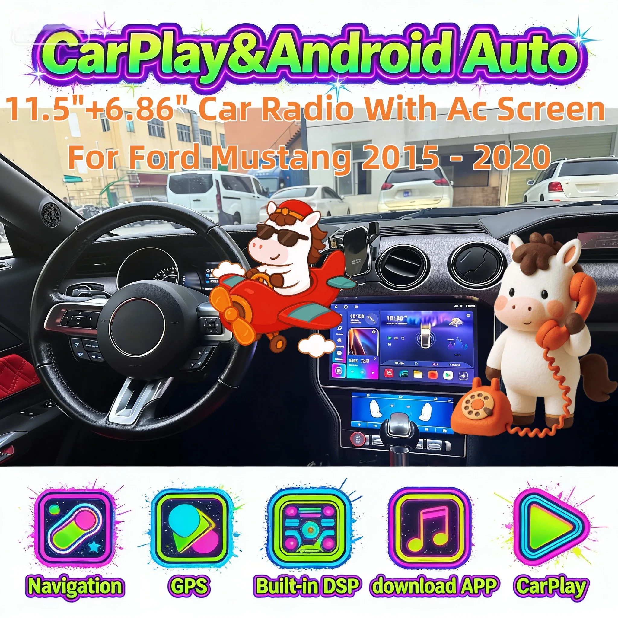 11.5 +6.86 Inch Screen For Ford Mustang 2015 2016 2017 2018 2019 2020 Android Multimedia Player Stereo Headunit Wireless Carplay
11.5 +6.86 Inch Screen For Ford Mustang 2015 2016 2017 2018 2019 2020 Android Multimedia Player Stereo Headunit Wireless Carplay