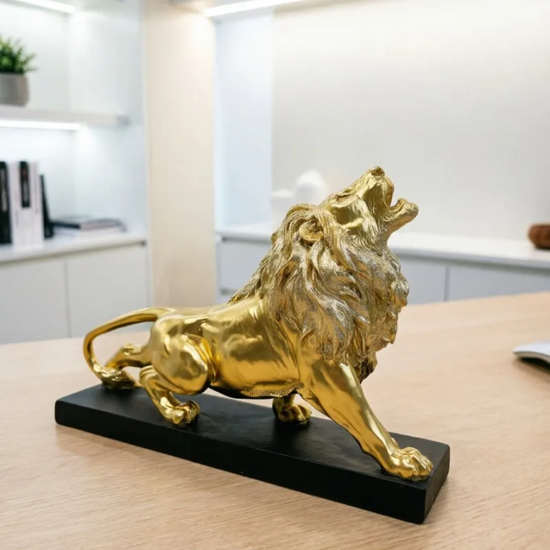 Sculpture Golden Lion King Resin Decoration Home Office Desktop Animal Statue Decoration Accessories Living Room Home Decoration
Sculpture Golden Lion King Resin Decoration Home Office Desktop Animal Statue Decoration Accessories Living Room Home Decoration