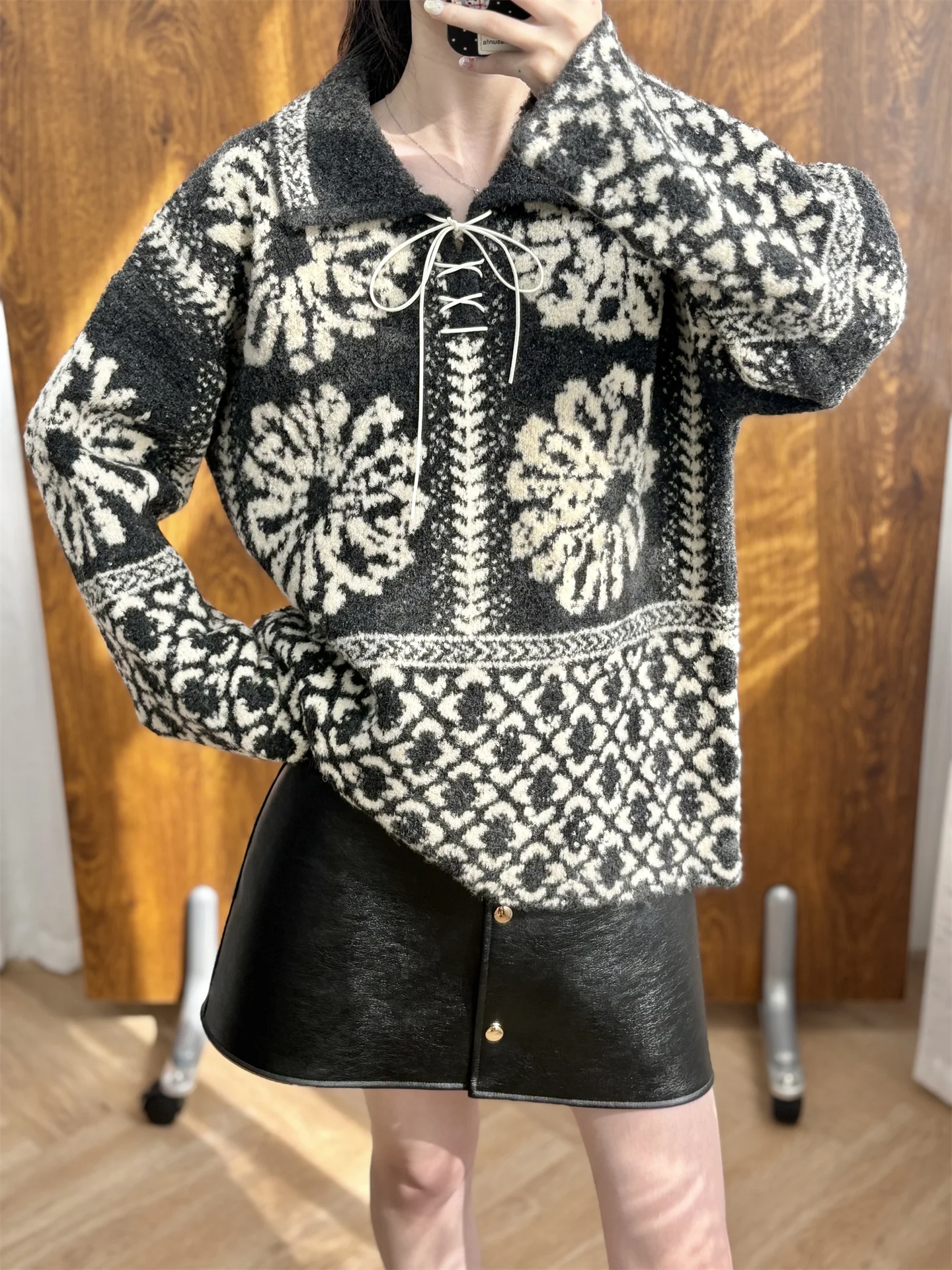 Ретро-свитер вязаный свободного кроя женский, осенне-зимний, теплый, комфортный, с длинными рукавами, воротником, однотонный, в стиле Lazy Fashion
Ретро-свитер вязаный свободного кроя женский, осенне-зимний, теплый, комфортный, с длинными рукавами, воротником, однотонный, в стиле Lazy Fashion