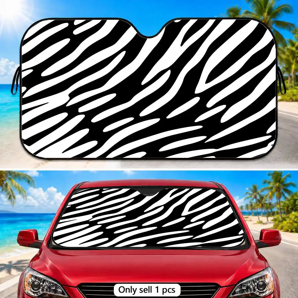 Striped Tiger Pattern Sun Visor Reusable Foldable Aluminum Foil Sunshade UV Heat Insulation Cover for Car Front Windshield
Striped Tiger Pattern Sun Visor Reusable Foldable Aluminum Foil Sunshade UV Heat Insulation Cover for Car Front Windshield