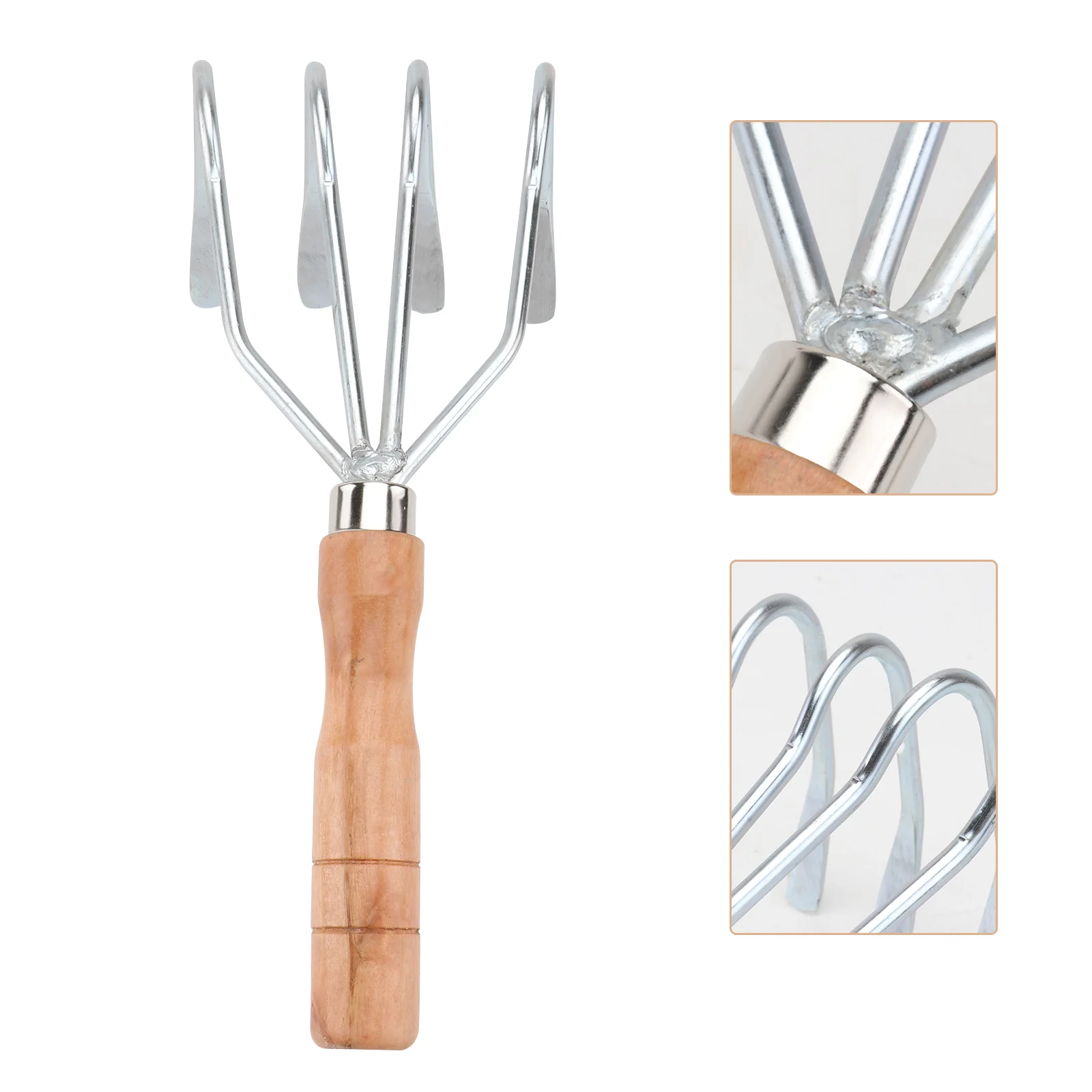 1pc Shell Digging Rake Multipurpose Five-tooth Rake Gardening Tool (Silver) Seaside Clam Rake Household Rake
1pc Shell Digging Rake Multipurpose Five-tooth Rake Gardening Tool (Silver) Seaside Clam Rake Household Rake