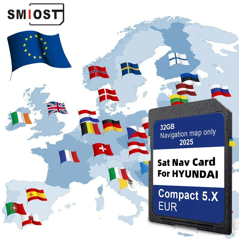 Sat Nav Compact 5.X Update 2025 Europe Turkey Maps Navigation GEN5 for Hyundai i10/i20/i30/i40/Kona/Santa/Tucson Software
Sat Nav Compact 5.X Update 2025 Europe Turkey Maps Navigation GEN5 for Hyundai i10/i20/i30/i40/Kona/Santa/Tucson Software