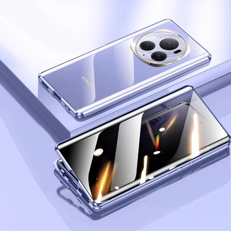 Privacy Protection Metal Magnetic Phone Case For Honor Magic 7 8 Lite 5 6 Pro Anti-Peep Double Side Tempered Glass Cover Cases
Privacy Protection Metal Magnetic Phone Case For Honor Magic 7 8 Lite 5 6 Pro Anti-Peep Double Side Tempered Glass Cover Cases