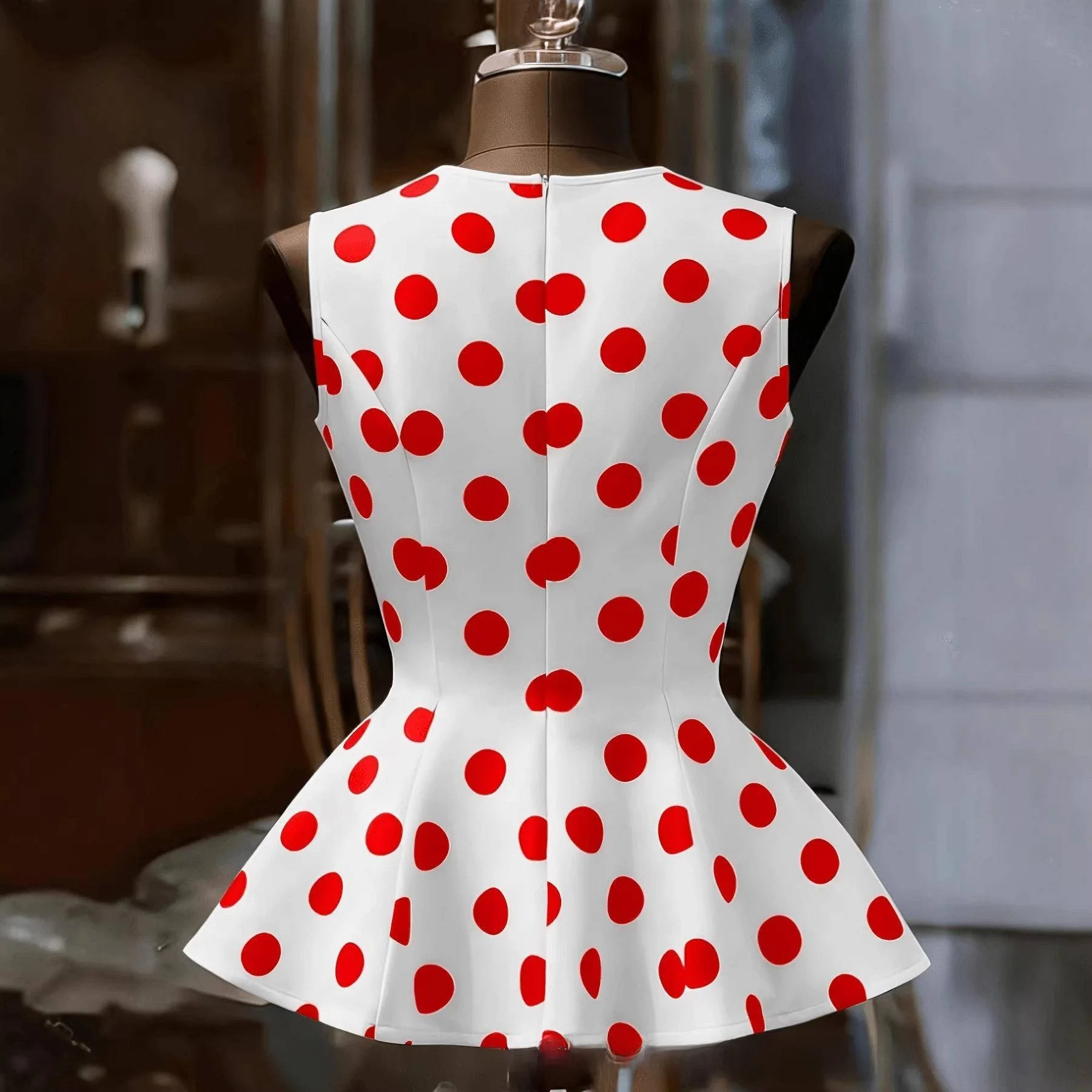 Large Size Polka Dot Summer New Style Sleeveless Dress Princess Style A-Line Short Dress Young Women's Daily Wear Zipper Closure
Large Size Polka Dot Summer New Style Sleeveless Dress Princess Style A-Line Short Dress Young Women's Daily Wear Zipper Closure