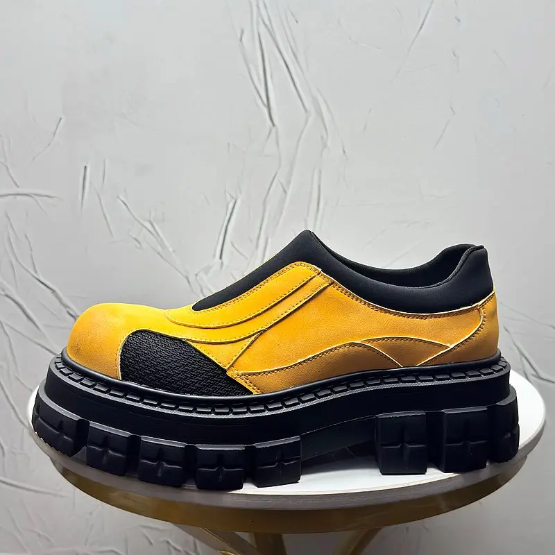 Luxury Casual Leather Shoes Men's Height Increasing Thick Sole Slip on Loafers Youth Round Toe Wear-resistant Outdoor Sneakers
Luxury Casual Leather Shoes Men's Height Increasing Thick Sole Slip on Loafers Youth Round Toe Wear-resistant Outdoor Sneakers