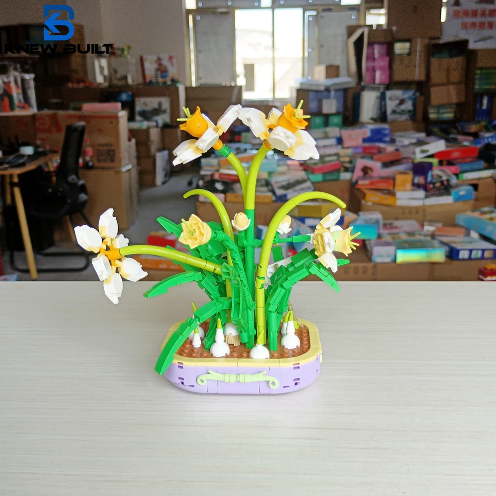 KNEW BUILT Daffodil Flower Bonsai Building Blocks Model Decoration Mini Bricks Children Toys for Girls Gift Constructor
KNEW BUILT Daffodil Flower Bonsai Building Blocks Model Decoration Mini Bricks Children Toys for Girls Gift Constructor