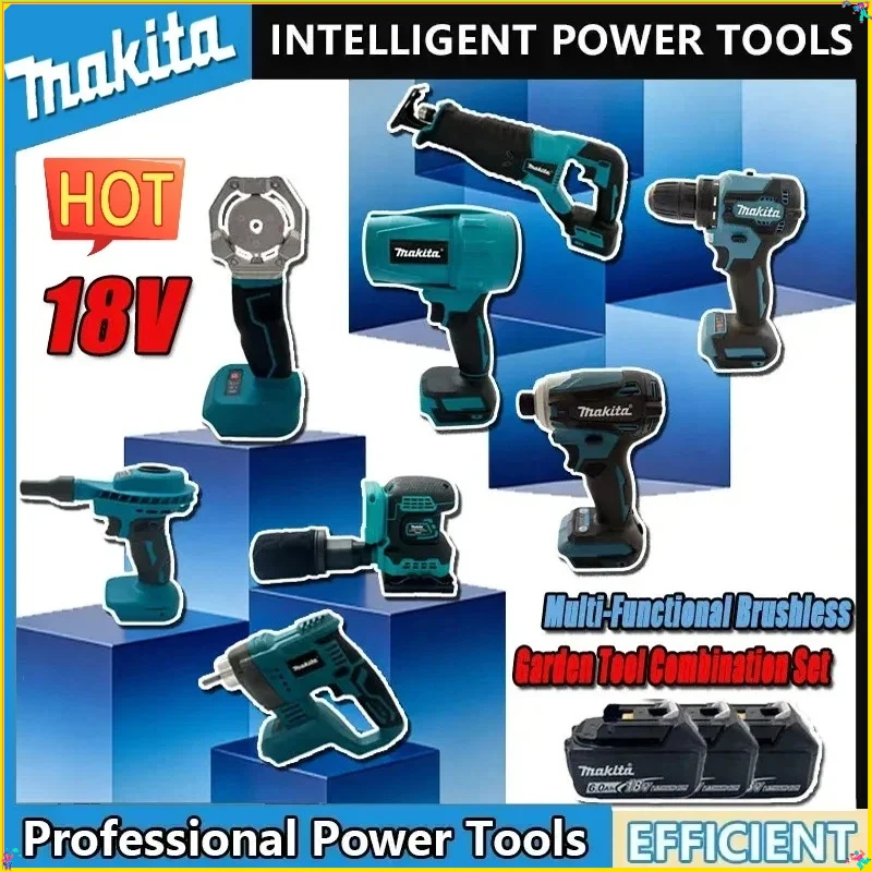 Бесщеточный аккумуляторный ударный перфоратор Makita, угловая шлифмашина, электрическая циркулярная пила, комбинированные наборы инструментов, совместимые с аккумуляторами Makita
Бесщеточный аккумуляторный ударный перфоратор Makita, угловая шлифмашина, электрическая циркулярная пила, комбинированные наборы инструментов, совместимые с аккумуляторами Makita
