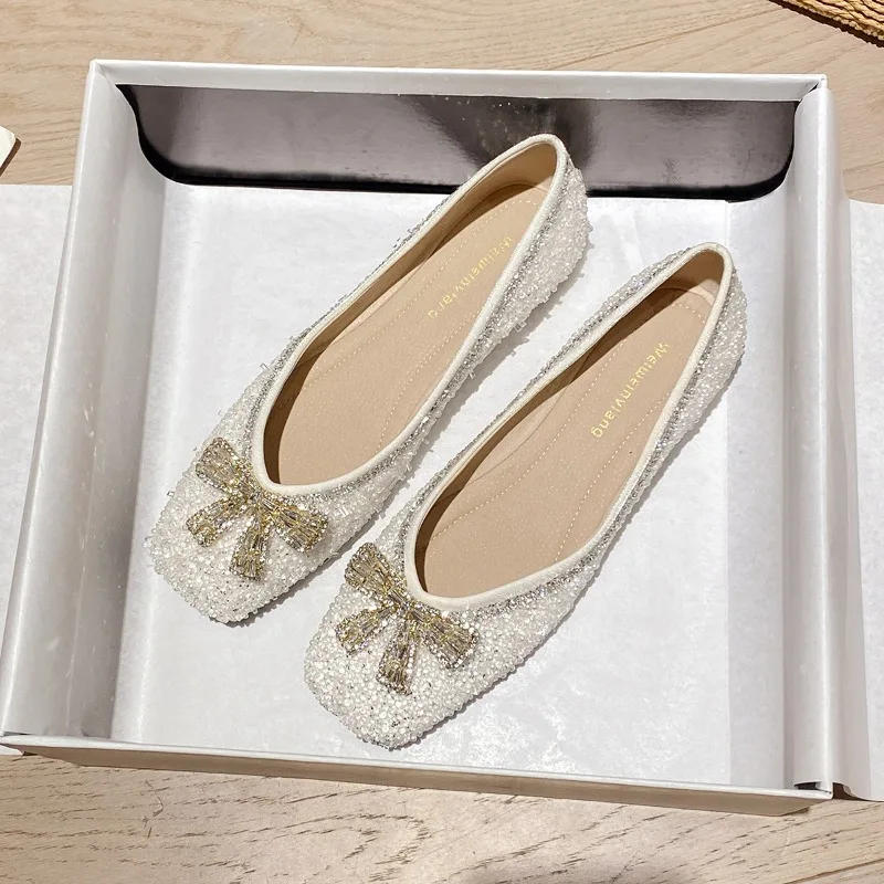 Women's Ballet Flats Luxury Rhinestone Women Shoes French Comfort Designer Shoes for Women Spring Casual Shoes Zapatos De Mujer
Women's Ballet Flats Luxury Rhinestone Women Shoes French Comfort Designer Shoes for Women Spring Casual Shoes Zapatos De Mujer