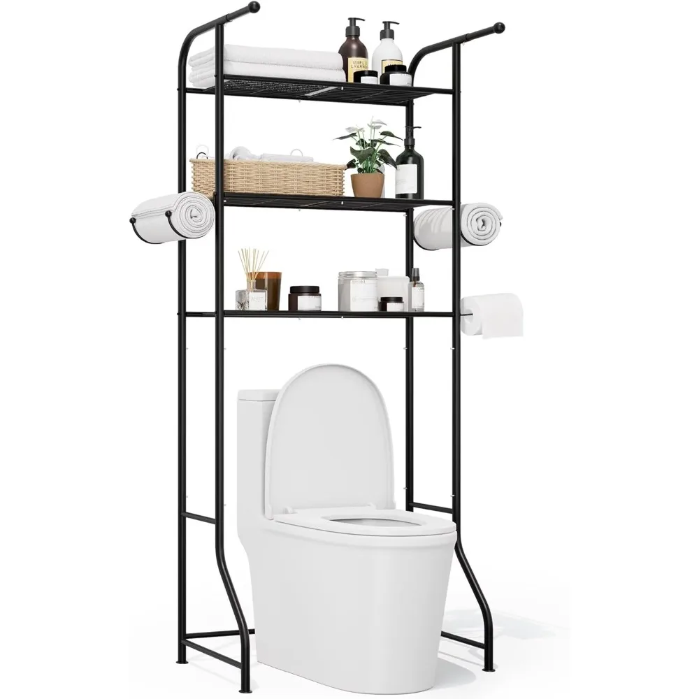 3-Tier Over The Toilet Storage Shelf,Bathroom Organizers and Storage Over Toilet,Metal Bathroom Space Saver with 2 Towel Bars,1
3-Tier Over The Toilet Storage Shelf,Bathroom Organizers and Storage Over Toilet,Metal Bathroom Space Saver with 2 Towel Bars,1
