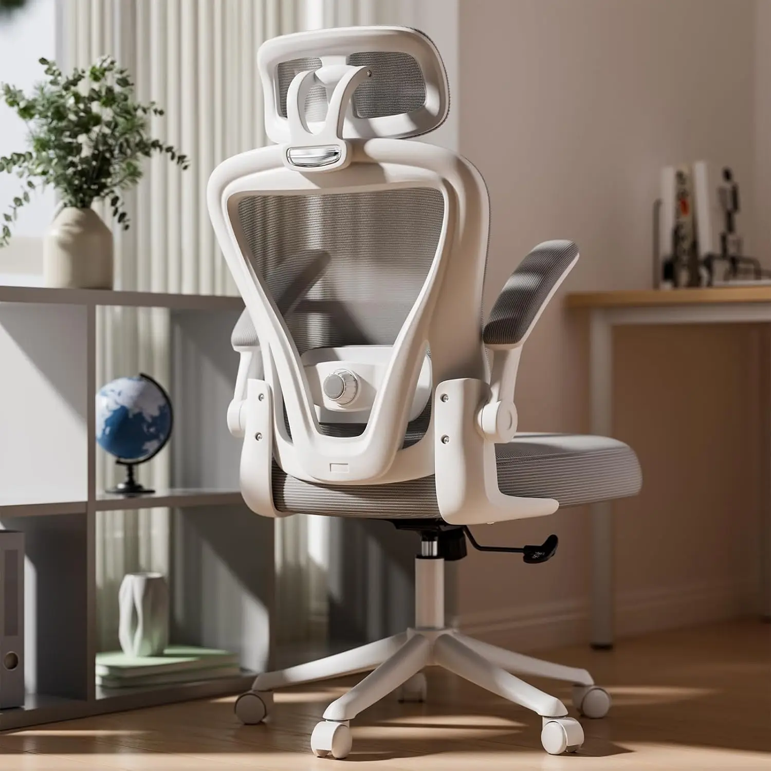 Ergonomic Office Chair M903, High Back Comfy Mesh Desk Chair with Wheels, Adjustable Lumbar Support, Headrest, Grey
Ergonomic Office Chair M903, High Back Comfy Mesh Desk Chair with Wheels, Adjustable Lumbar Support, Headrest, Grey