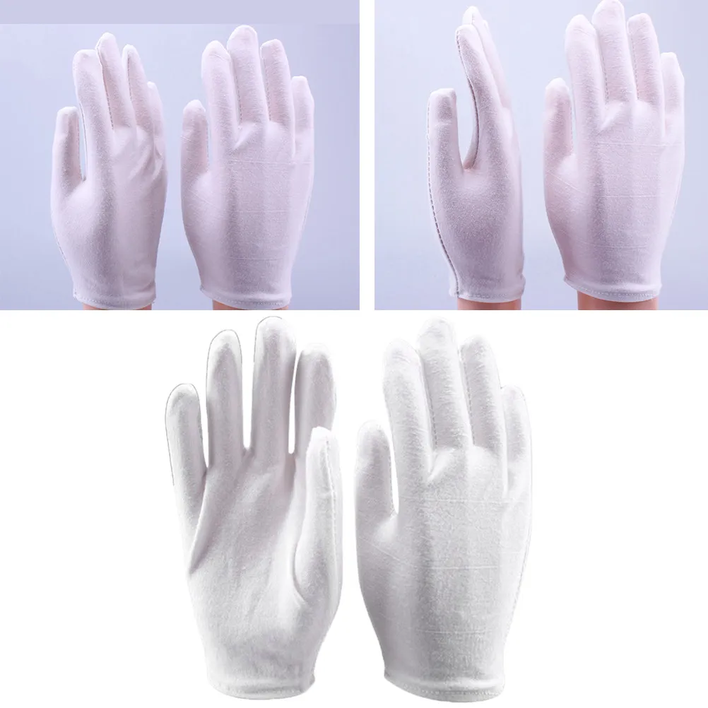 4Pair Pure Cotton Protective Gloves Lightweight Comfortable Stretchy Work Gloves for Gardening Industrial Labor Coin Inspection
4Pair Pure Cotton Protective Gloves Lightweight Comfortable Stretchy Work Gloves for Gardening Industrial Labor Coin Inspection