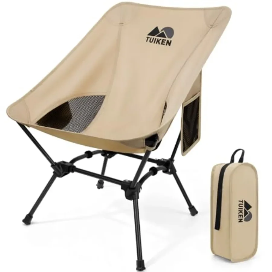 Ultralight Camping Chair for Backpacking, Light Brown Aluminum Frame with Cup Holder Storage Bag, Portable Compact Folding Chai
Ultralight Camping Chair for Backpacking, Light Brown Aluminum Frame with Cup Holder Storage Bag, Portable Compact Folding Chai