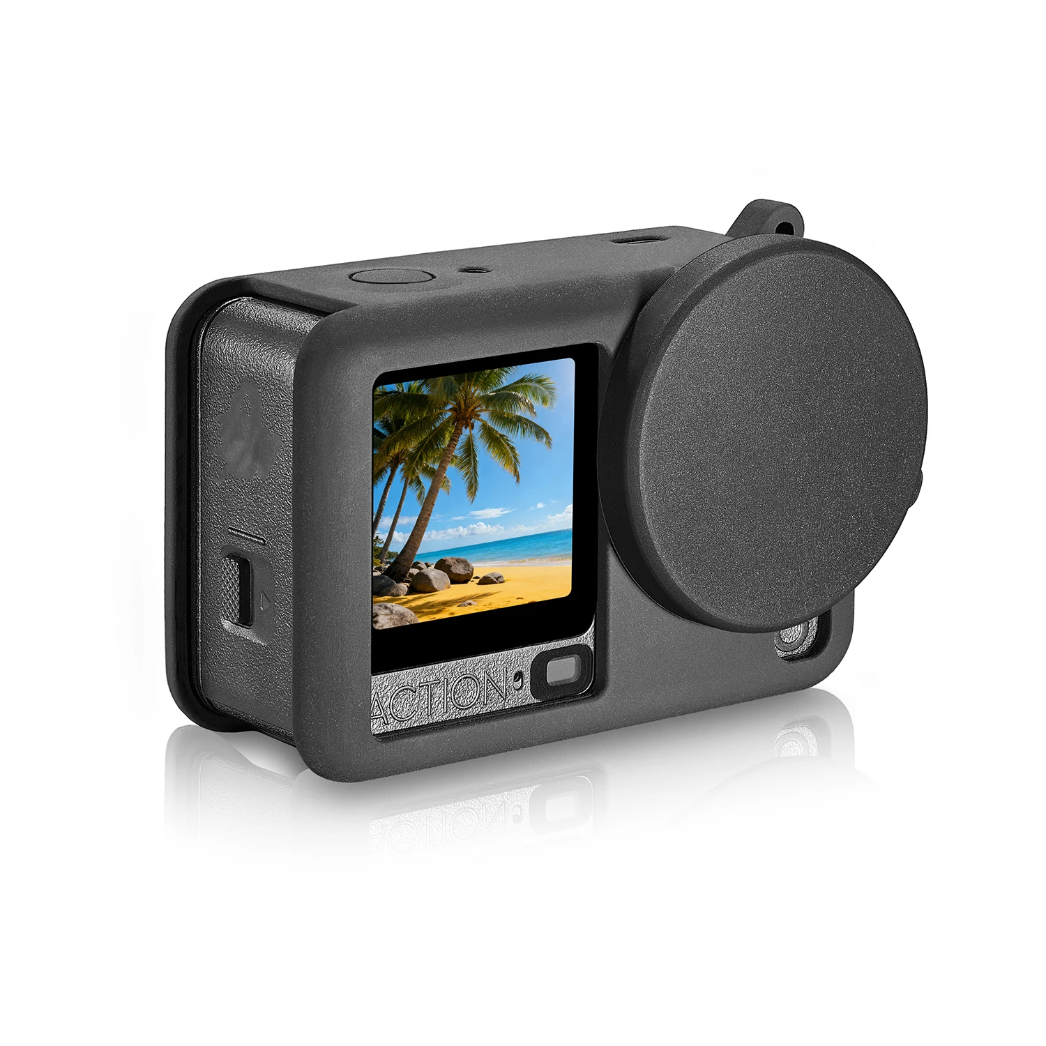 Силиконовый защитный чехол для DJI OSMO Acttion 6, с крышкой объектива, веревкой, мягким защитным рукавом, аксессуары для корпуса
Силиконовый защитный чехол для DJI OSMO Acttion 6, с крышкой объектива, веревкой, мягким защитным рукавом, аксессуары для корпуса