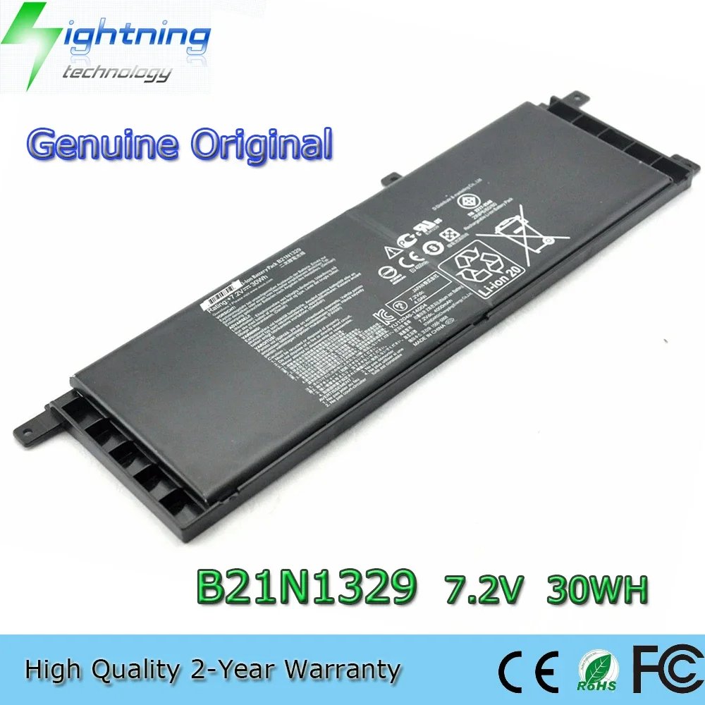 Новый оригинальный аккумулятор для ноутбука B21N1329 7,6 В 30 Втч для ASUS D553M F453MA-BING414BLK F553 X403 X403MA X453 X553 X553M и т. д.
Новый оригинальный аккумулятор для ноутбука B21N1329 7,6 В 30 Втч для ASUS D553M F453MA-BING414BLK F553 X403 X403MA X453 X553 X553M и т. д.