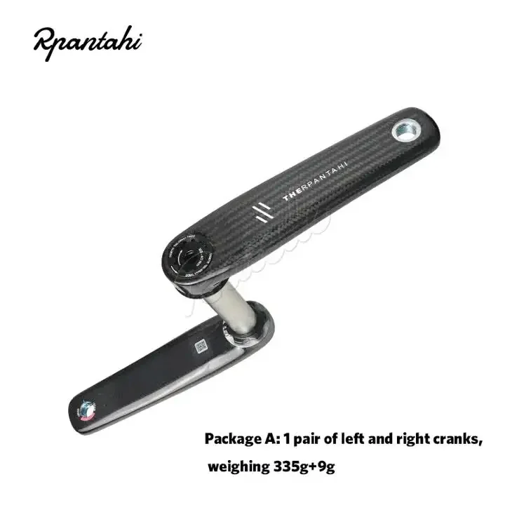 RPANTAHI road bike carbon fibre crankset, featuring a 24 mm titanium axle and an ultra-light carbon fibre BCD 110 spider EASTON
RPANTAHI road bike carbon fibre crankset, featuring a 24 mm titanium axle and an ultra-light carbon fibre BCD 110 spider EASTON