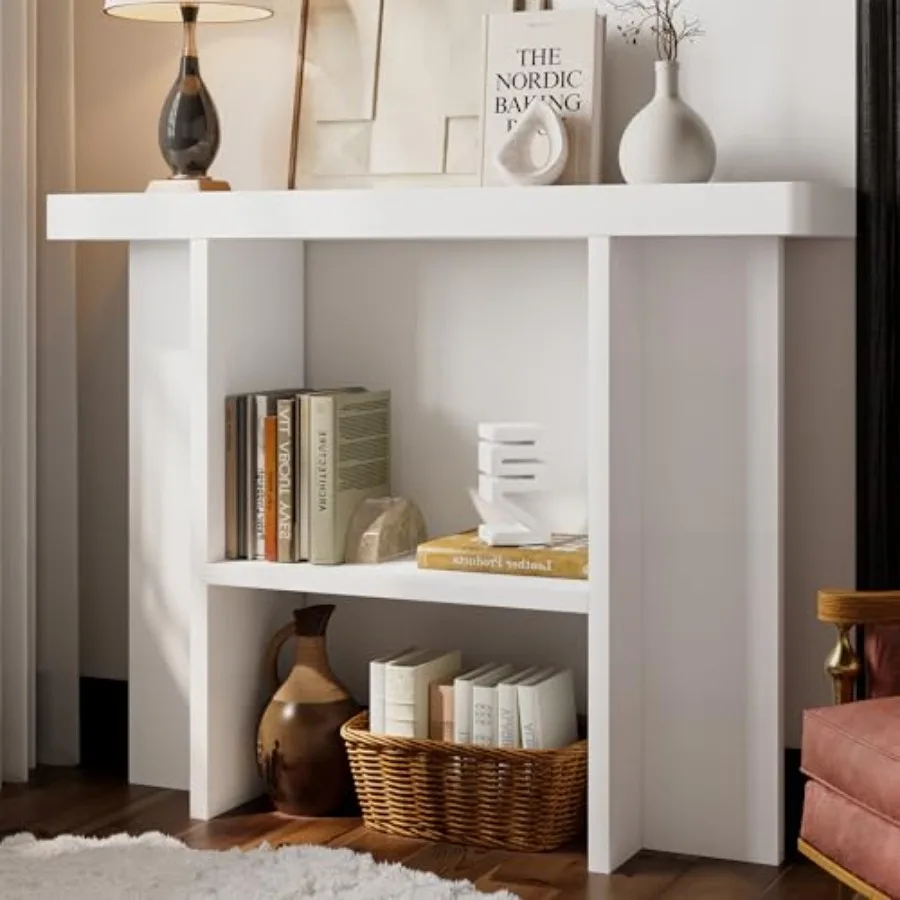 Sofa Table, 47 Inch Console Table for Hallway, Behind The Couch, Living Room, Foyer Narrow Entryway Table in White with Easy As
Sofa Table, 47 Inch Console Table for Hallway, Behind The Couch, Living Room, Foyer Narrow Entryway Table in White with Easy As