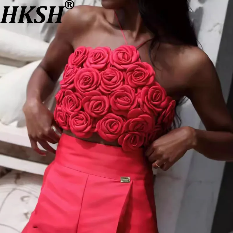 Женский сексуальный укороченный топ HKSH с объемными розами, на бретельках, модный, элитный, шикарный, трендовый, новинка лета HK21068
Женский сексуальный укороченный топ HKSH с объемными розами, на бретельках, модный, элитный, шикарный, трендовый, новинка лета HK21068